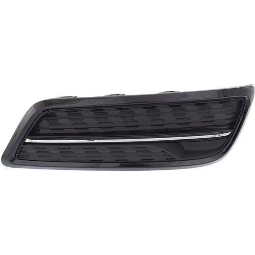 Fog Light Cover For 2014-2016 Acura MDX Black and Chrome Front Passenger Side