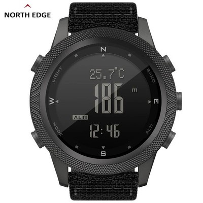 NORTH EDGE APACHE-46 Digital Sportuhr Höhenmesser Barometer Kompass WR50M