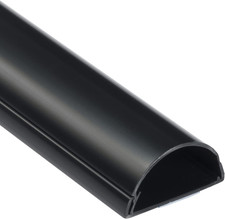 TV Wire Hider, Half round Cord Cover for Wall Mount TV, Hinged One-Piece Raceway