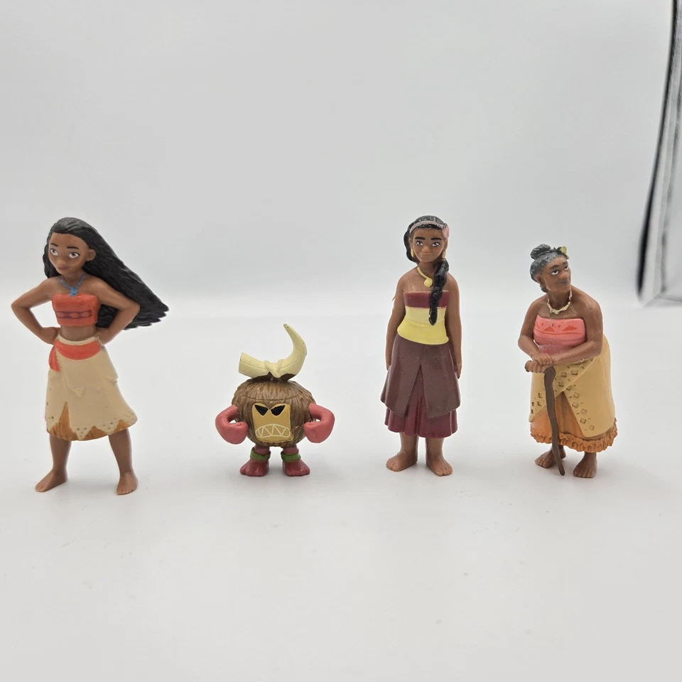 Lote de 4 mini figuras coleccionables Disney Moana adornos para pasteles Foto 2 de 3