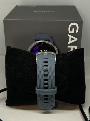 Garmin 62A020364 Unisex Gray Rubber Strap Digital Black Dial  display picture 2