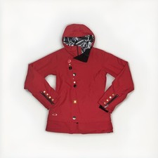 Oakley Gretchen Bleiler Ski Snow Board Jacket Crimson Magnet Button Size XS