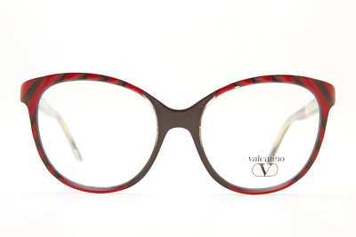 VALENTINO quiet luxury Brille Vintage 80er Schmetterlingsfassung schwarz rot