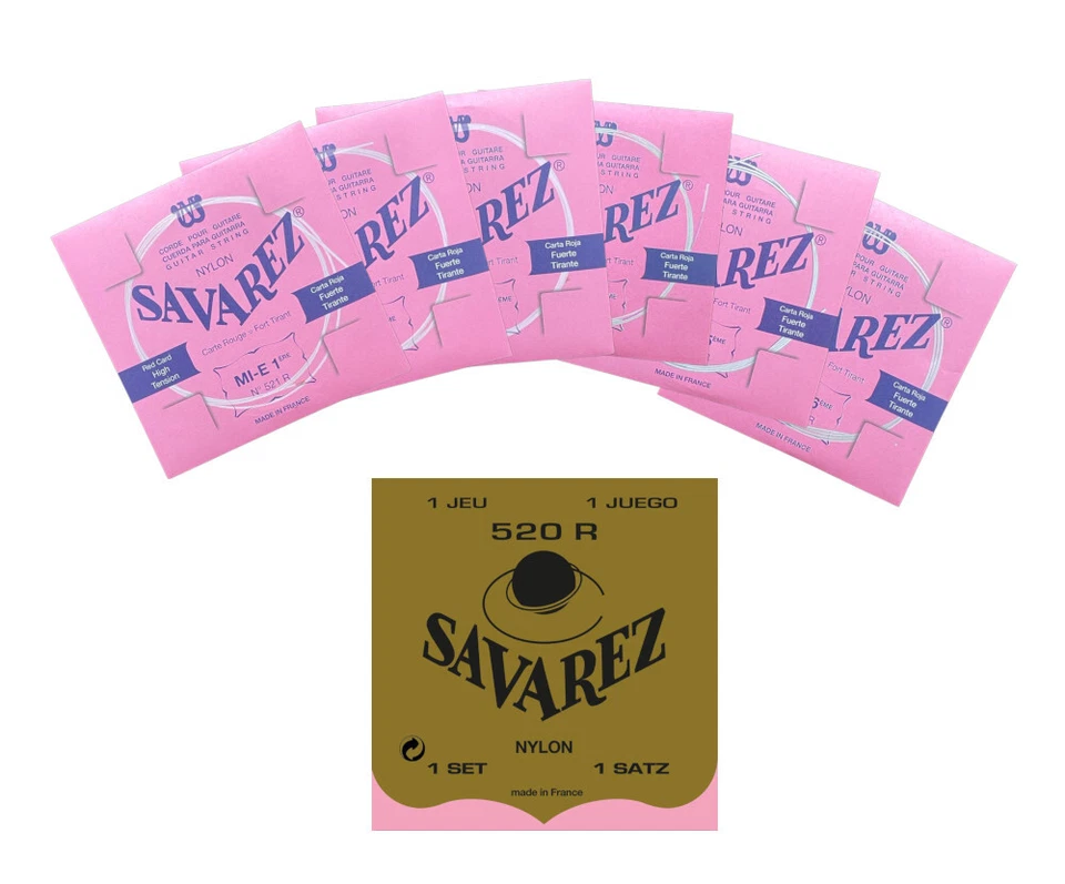Savarez 520R - high (standard) - Gitarrensaiten - Satz oder Einzelsaiten