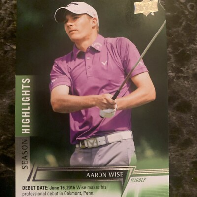 Aaron Wise  2023-24 Upper Deck Golf Season Highlights   #60