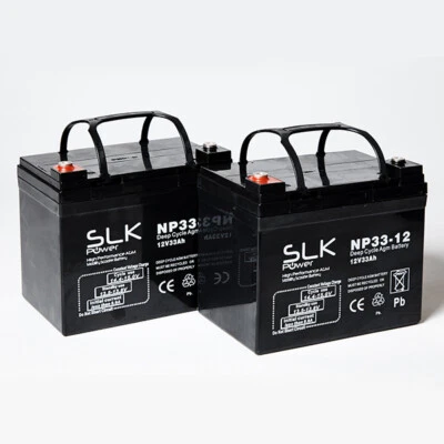 SLK POWER 2 x 12 V 10 Ah 12 15 17 22 33 36 40 50 75 Ah Elektromobil Rollstuhl Batterien