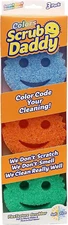 Scrub Daddy color sponges, scratch-free, multipurpose, 3-count, BPA-free foam