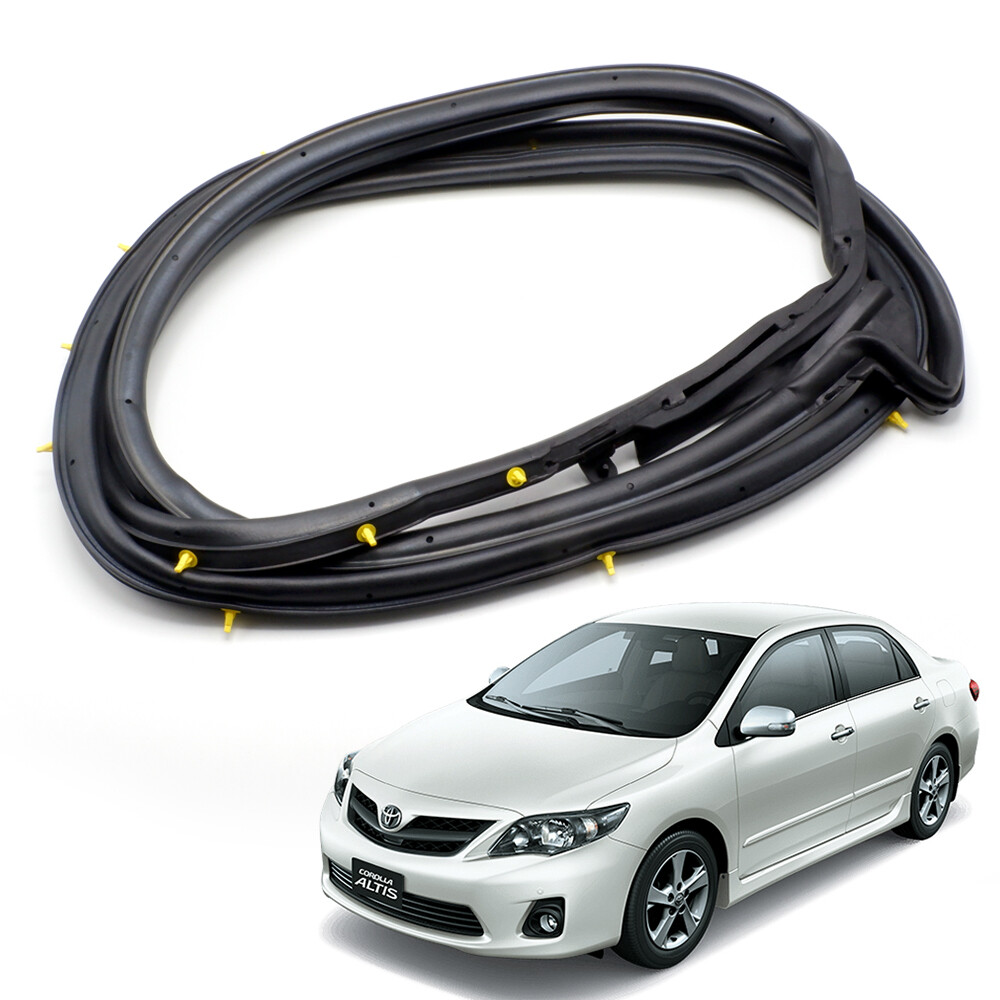 2PCS Front Left And Right Door Window Run Channel Seal Rubber Strip Compatible With Toyota Corolla Xrs Sedan 2005 2006 Sport Sedan 2008 S Le Ce Sedan 2002 2008 Replaces 68151 02050 68161 02050&pid=ywrinda5zm