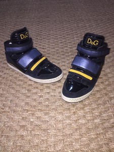 dolce and gabbana sneakers black and yellow