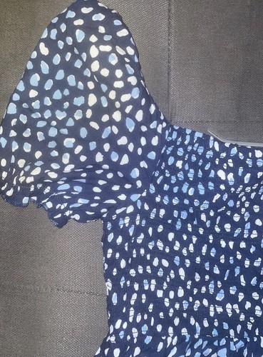 ROXY Hello Petal Blue Indigo Mini Dress Size XS MSRP$56.00👗 - Picture 7 of 12