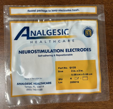 Analgesic Healthcare Neurostimulation Electrodes Q120, TENS Pads, NEW, SEALED