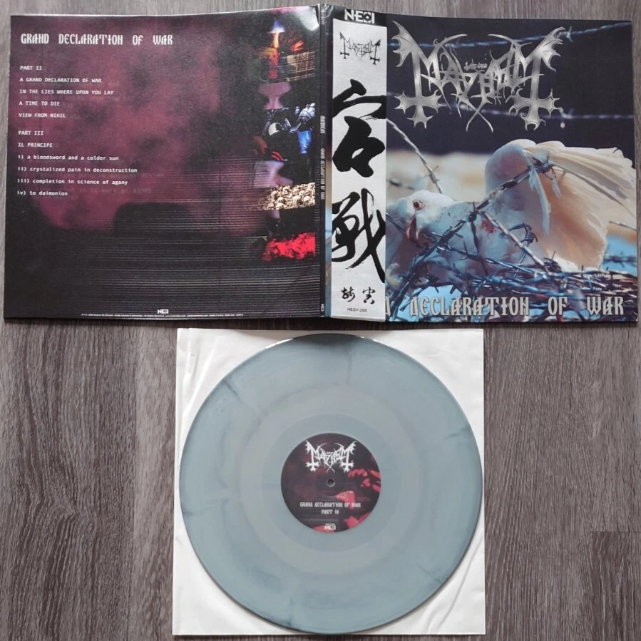 Mayhem – Grand Declaration Of War LP (China Edition Grey Smoking Nesi 1st Press) - Image 2 of 4