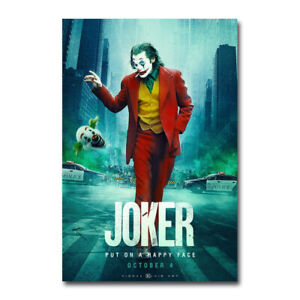 The Joker 2019 Hot Movie Art Silk Canvas Film Poster Wall Art Print 24x36 inch