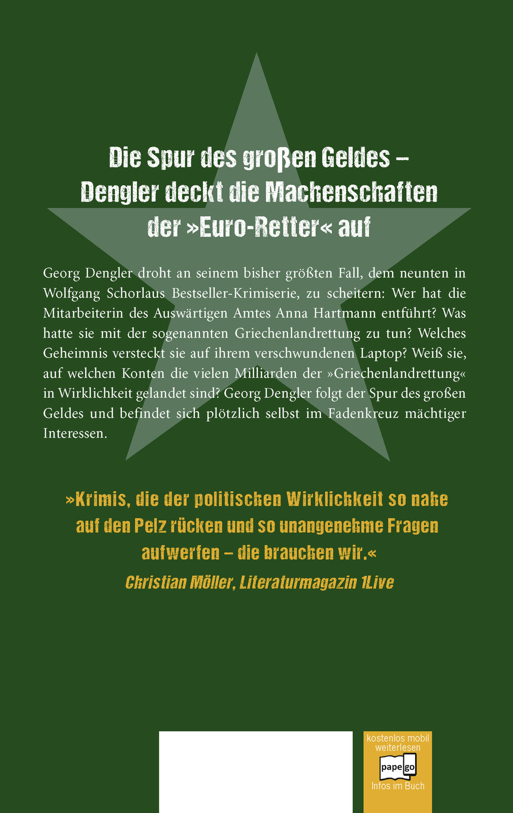 Thumbnail - Wolfgang Schorlau / Der Große Plan