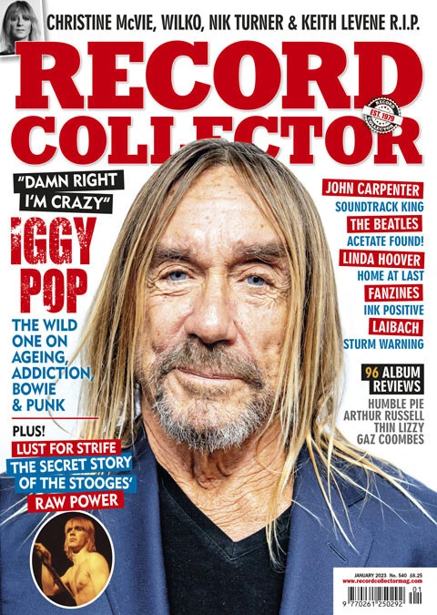 Record Collector Magazine Jan 2023 : no.540 : Iggy Pop, Beatles, Fanzines, Wilko