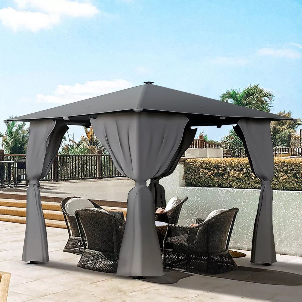 Event Garden Gazebo Pergola Roof Canopy Sunshade Sun Patio Awning Shelter