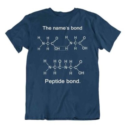 Peptide Bond Chemie T-Shirt Chemische Gleichungen T-Shirt Lustig Geek Hemd