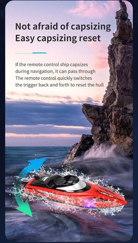 Kids Outdoor Racing Ship Toy Gift RC Boat Remote Control Speed Boat Collection - Picture 141 of 244