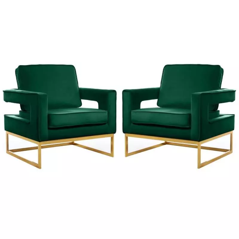 Green and gold accent chair new arrivals
