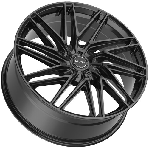 (Set of 4) Motiv 429B Align 22x9 6x135/6x5.5" +25mm Gloss Black Wheels ...