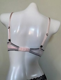 NEW Victoria's Secret Tease Push Up Bra & Cheeky Panty Set Pink Black