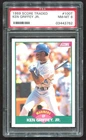 1989 SCORE TRADED - #100T KEN GRIFFEY JR (HOF) - SEATTLE MARINERS - PSA 8