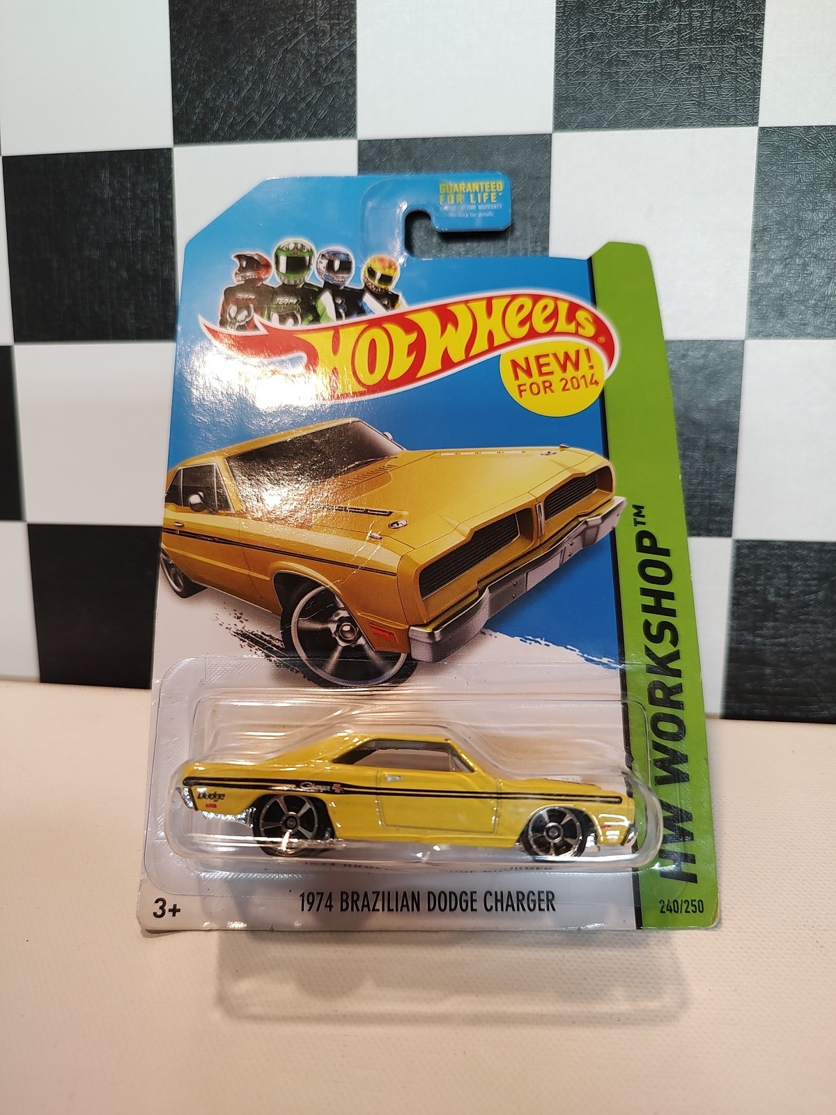 2014 Hot Wheels HW Workshop 1974 Brazilian Dodge Charger Yellow 1:64