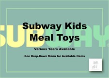 Subway Kids Meal Toys-Various Year-Choose