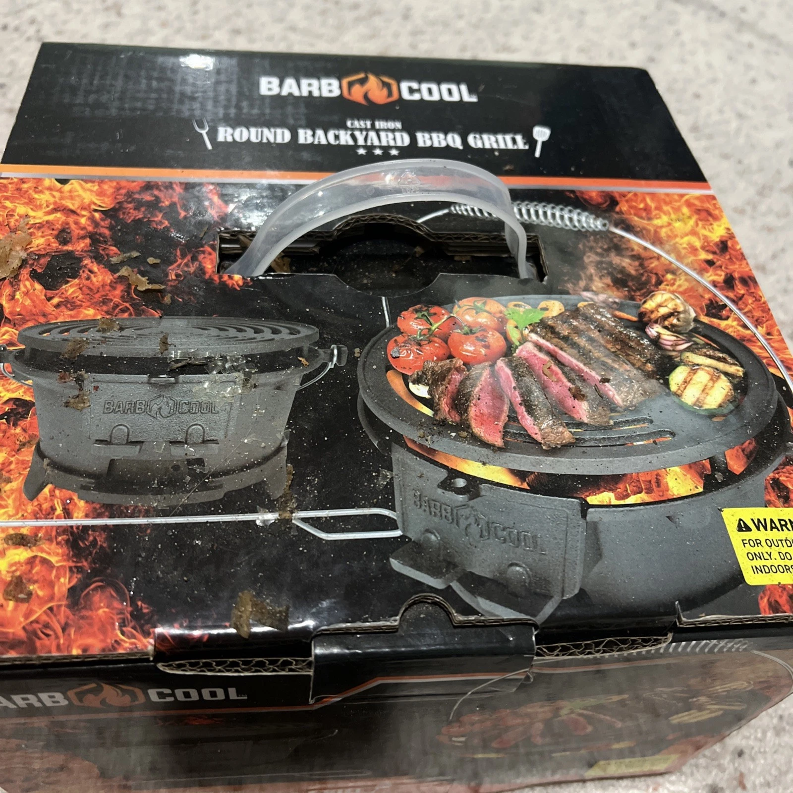 Hibachi Grill 100% Cast Iron Tabletop Portable Charcoal Grill Outdoor Barb Cool
Opens in a new windo
