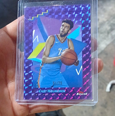 Topps 2024-25 Finest Chet Holmgren #165 Oklahoma City Thunder 51/75