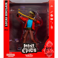 Stranger Things Lucas Sinclair Figur Mini Epics #11 17,5X20Cm Weta Workshop Neu