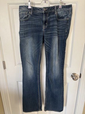 Miss Me Jeans Women 33 Boot Cut Embellished Pockets