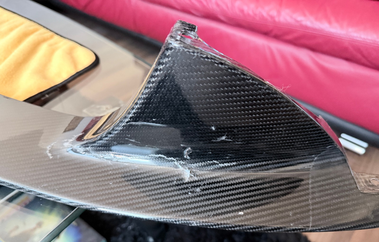 Aston Martin Vantage Front Bumper Carbon Fiber Spoiler AD23-17626-AB *Note