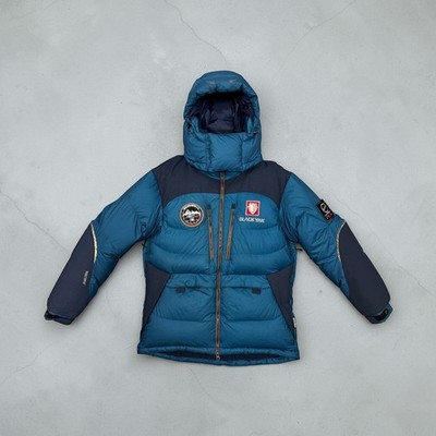 Black Yak Himalayan Extreme Peak Expedition Down Parka Jacket Blue Size M/L