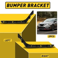 2X Left Right & Rear Bumper Cover Support Bracket For 2013-2019 Nissan Sentra