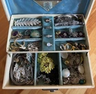 Vintage Jewelry Box - Costume Jewelry Lot