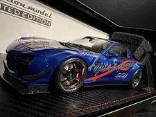 1/18 Limited IG2962 FEED Afflux GT3 FD3S Blue Metallic Mazda FD Ignition