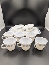 JAJ Pyrex Chelsea Pattern Vintage Milk Glass Tableware some Belmont pattern