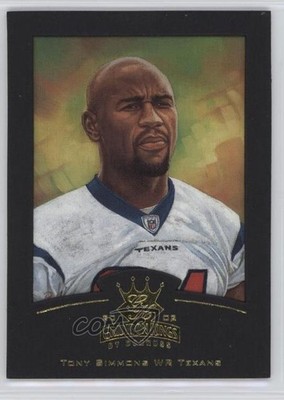2002 Donruss Gridiron Kings Gold /100 Tony Simmons #34 05k6