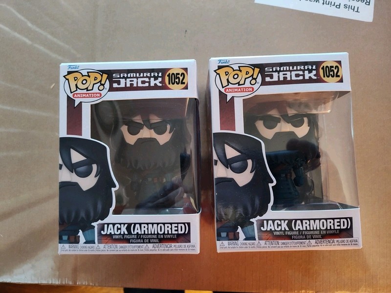2 Funko Pop! Vinyl Samurai Jack Armored #1052 Animation Exclusive W/pro NIP Lot2