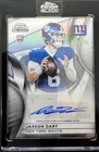 2025 Topps Chrome Black Jaxson Dart Rookie Auto /299 Refractor Encased Giants