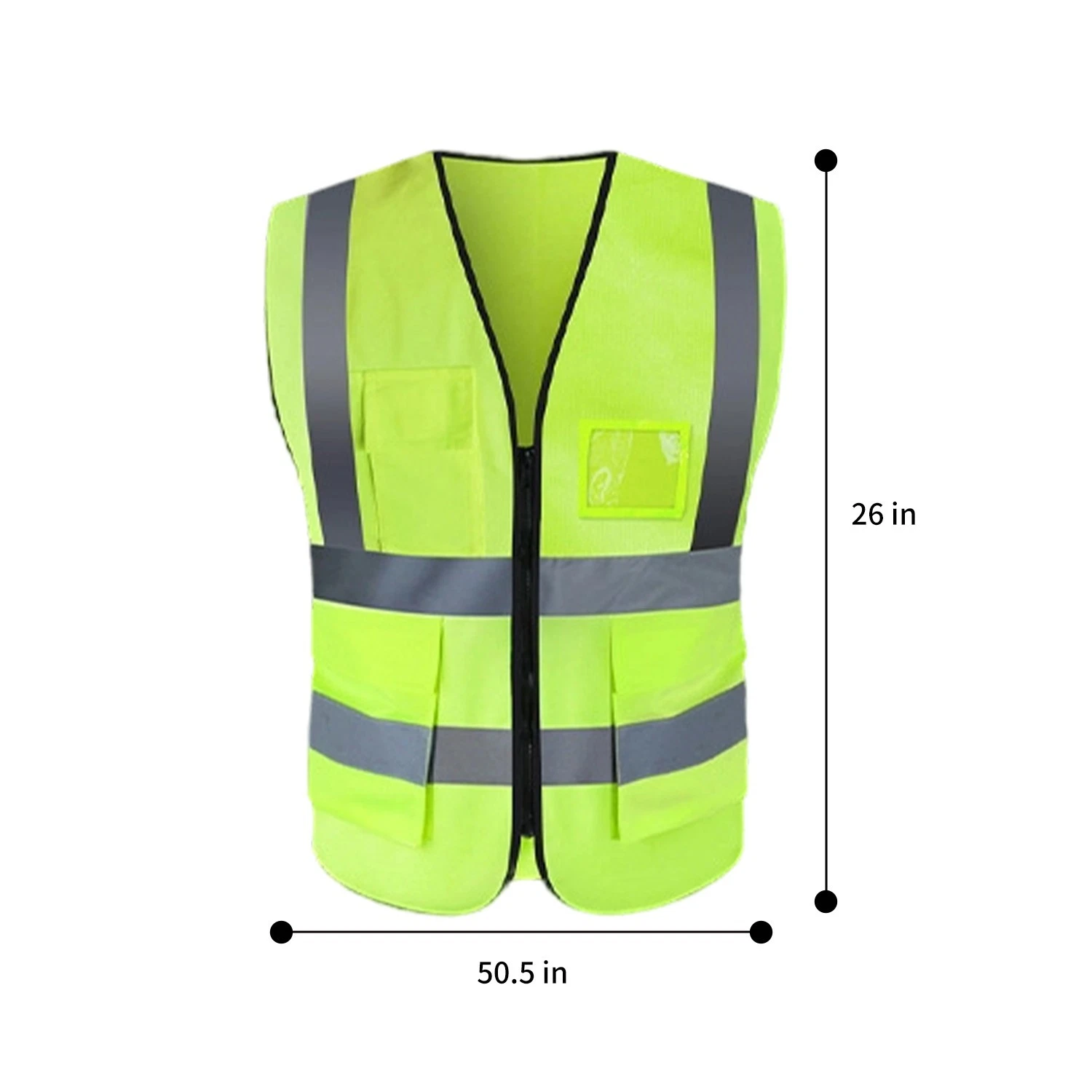 Safety Work Vest High Visibility Security Reflective Vest With 5 Pockets XL US - product detail image 4