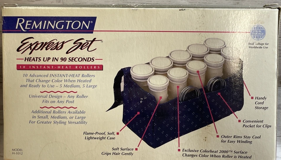 VTG  1997 Remington H-1012 Express Set Instant Heat Rollers Hair Curler Set NIB - Image 2 of 4