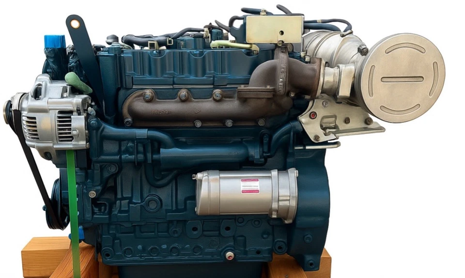 Motor diésel Kubota V2403-CR-EW54 NUEVO 2,4 L nivel 4 unidad de potencia industrial final Foto 2 de 4