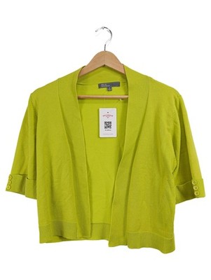 89th & Madison Damen Strickjacke Kurzarm Gr. M Grün Viskose Cropped