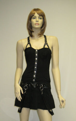 Lip Service SOLID Plain Black Mini Dress Punk Rock Gothic Sexy Pick XS S M L NEW - Bild 1 von 5
