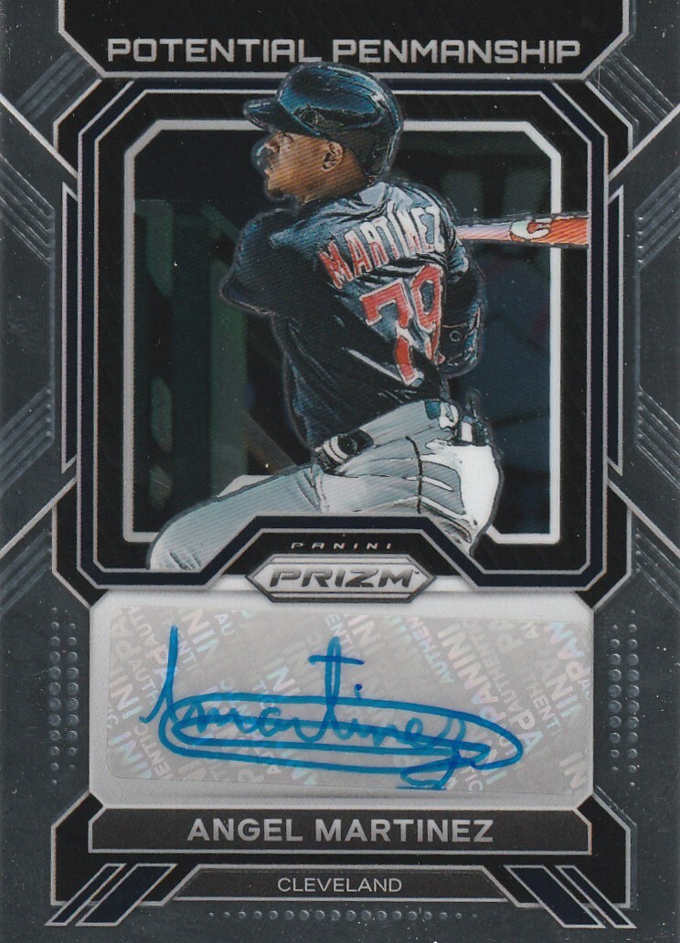 ANGEL MARTINEZ PANINI auto 自筆サイン MLB 2023 Panini Prizm Angel