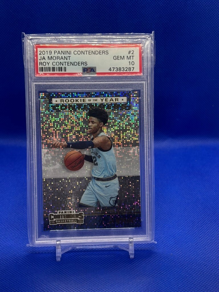 2019-20 Panini Contenders ROY JA MORANT ROOKIE OF THE YEAR RC #2 PSA 10 GEM MINT