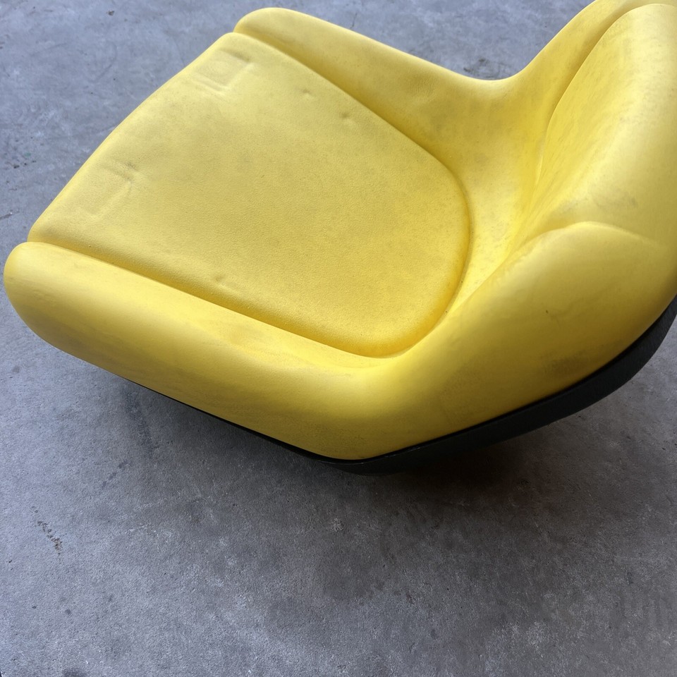 John Deere AUC13381 Mid Back Yellow Seat, Bracket, Cover 100 Series