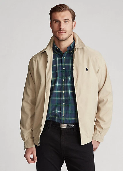 Polo khaki windbreaker deals